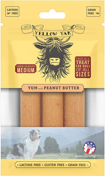 Yellow Yak Bacon Yum Medium Dense Chew (Pack of 6 - 4.5 Oz)