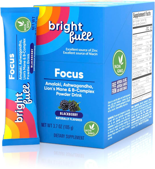 Brightfull - Focus Drink Mix Blackberry, 21/.17 oz (Ea) - Energy and Focus