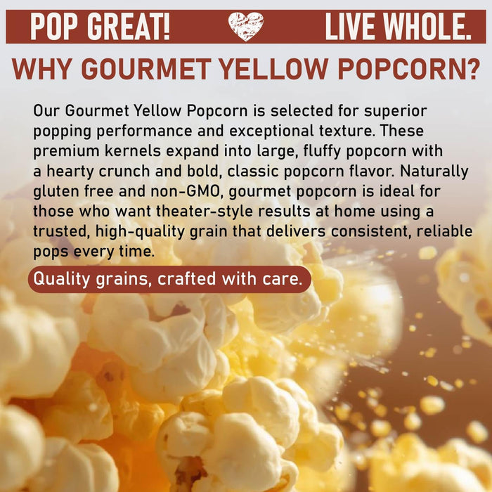 Gourmet Yellow Popcorn Kernels