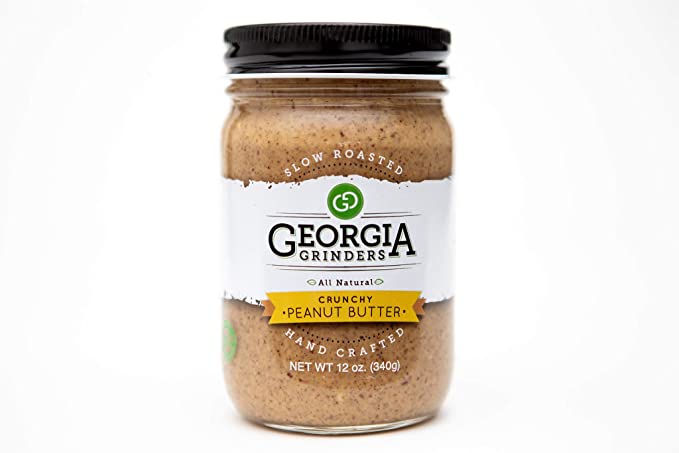 Georgia Grinders Crunchy All Natural Peanut Butter, 12 Oz - Pack of 12