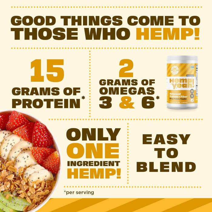 Manitoba Harvest Hemp Yeah! Balanced Protein + Fiber Powder - 16 Oz.