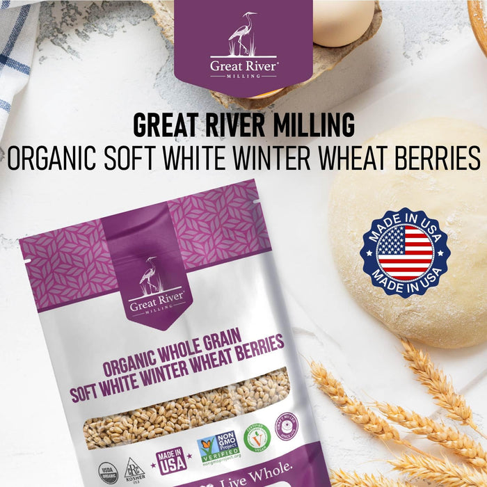 Organic Soft White Wheat Berries