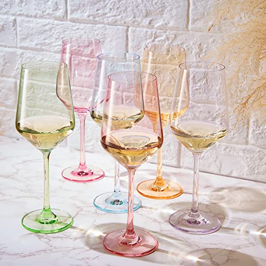 Make Your Own Set Wine Glass SINGLE, Large 12 oz (Midnight Blue)