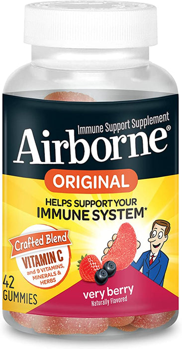 Airborne Very Berry Immunity Support Gummies (Pack of 42)
