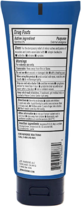 J.R. Watkins Deep Muscle Cooling Gel for Pain Relief (3.3 Oz.)