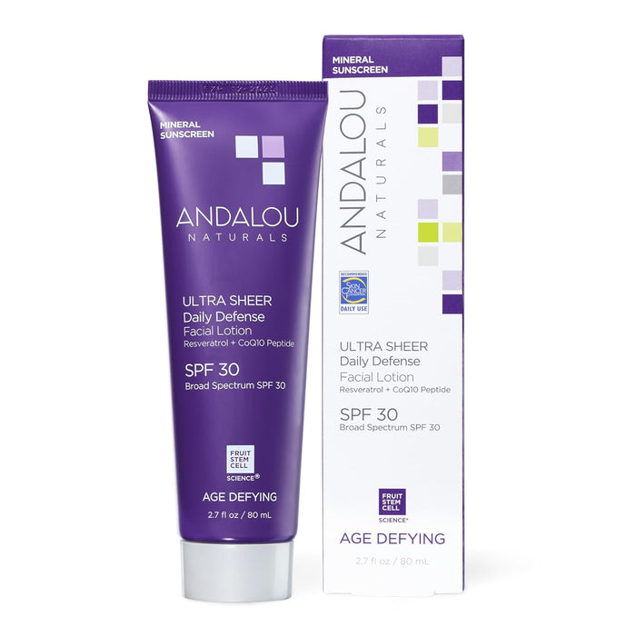 Andalou Naturals - Daily Defense Facial Lotion SPF30, 2.7 fl oz - Sun Protection Moisturizer