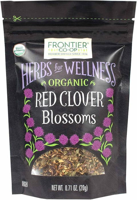 Frontier Natural Products Coop - Organic Red Clover Blossom, 0.71 oz (Pack of 12) - Herbal Tea Bulk