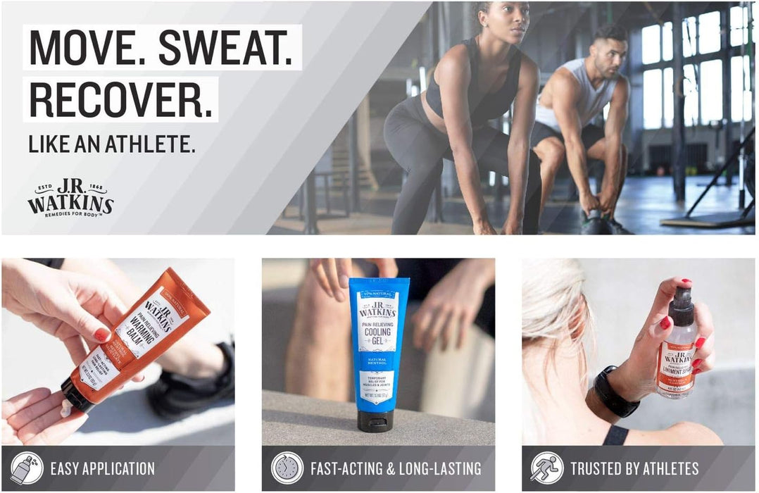J.R. Watkins Deep Muscle Cooling Gel for Pain Relief (3.3 Oz.)