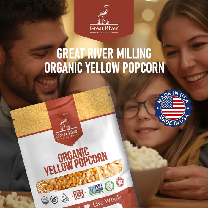 Organic Yellow Popcorn Kernels