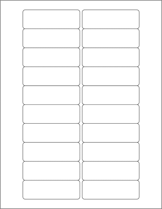 Printable Address Labels - 1" x 3"