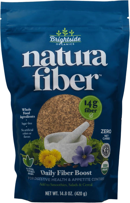 Natura Fiber - Daily Organic Fiber Boost, 14.8 oz (Pack of 6) - Gluten-Free Supplement