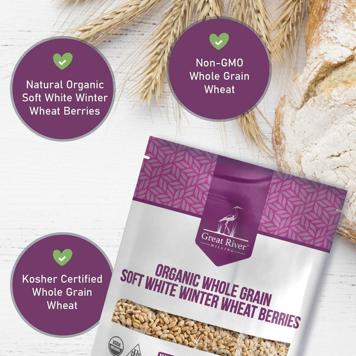 Organic Soft White Wheat Berries