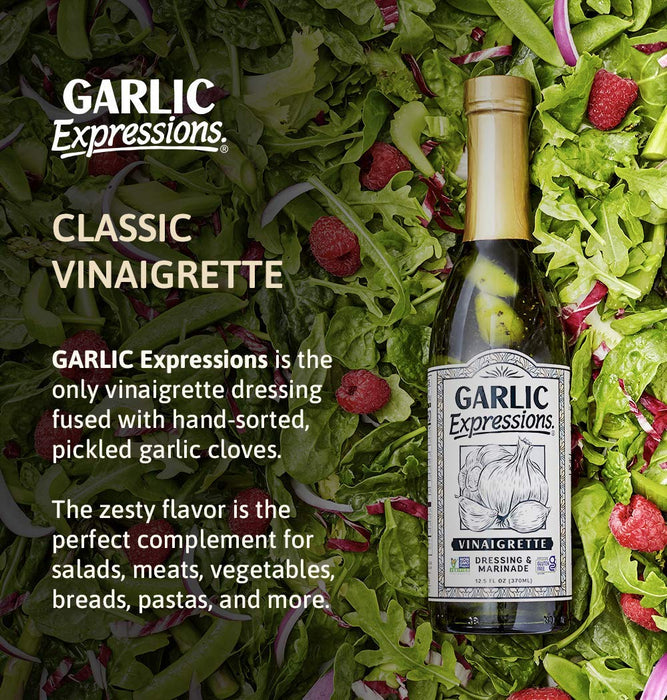 Garlic Expressions Vinaigrette Salad Dressing (12.5 Oz. - Pack of 12)