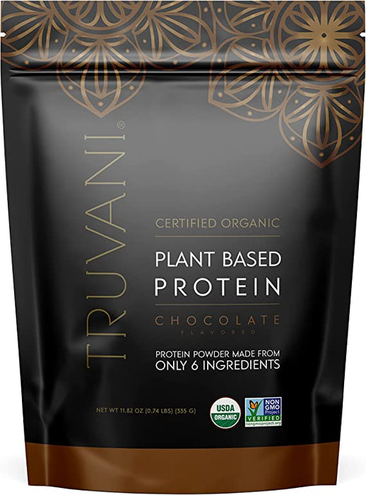 Truvani Protein Powder: Rich Chocolate Indulgence, 1.6oz Pack of 10