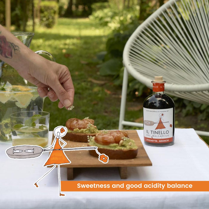 IL TINELLO, Aceto Balsamico di Modena IGP, Orange Label, (8.5 fl oz) 250ml