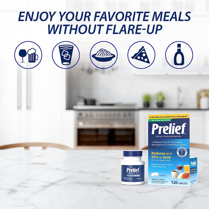 Prelief Dietary Supplement - 120 Easy-Swallow Capsules for Occasional Bladder Discomfort