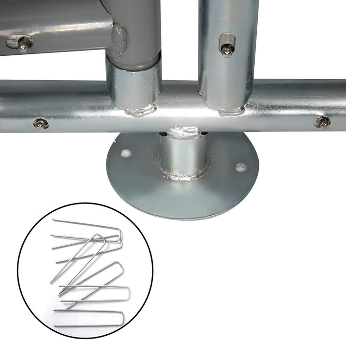 10' x 10' x 7.5' Outdoor Metal Dog Playpen For Your Puppy, Exercise Pens For Puppies, Chain Link Dog Kennel