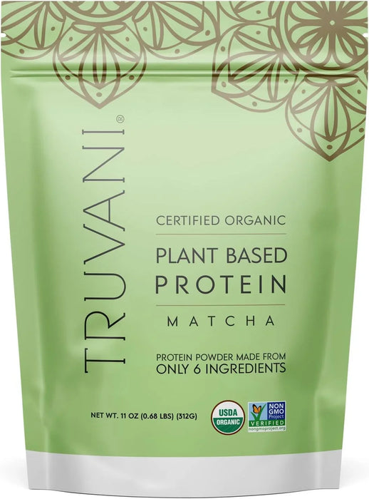 Truvani - Organic Matcha Protein Powder, 11 oz - Plant Based Protein