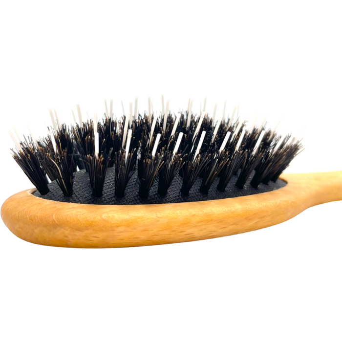 Dural Beech Wood rubber cushion hair brush with boar bristles and nylon