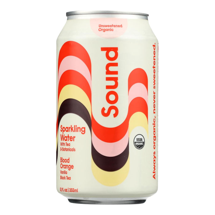 Sound Sparkling Blended Orange Water (Pack of 12 - 12 Fl Oz)