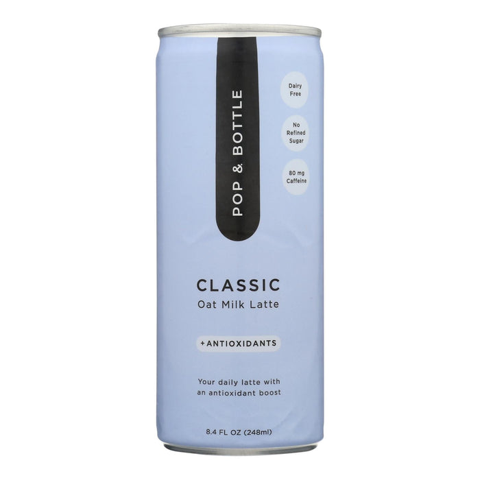 Pop & Bottle Coffee - Oat Milk Latte Classic (Pack of 12 - 8 fl. oz.)