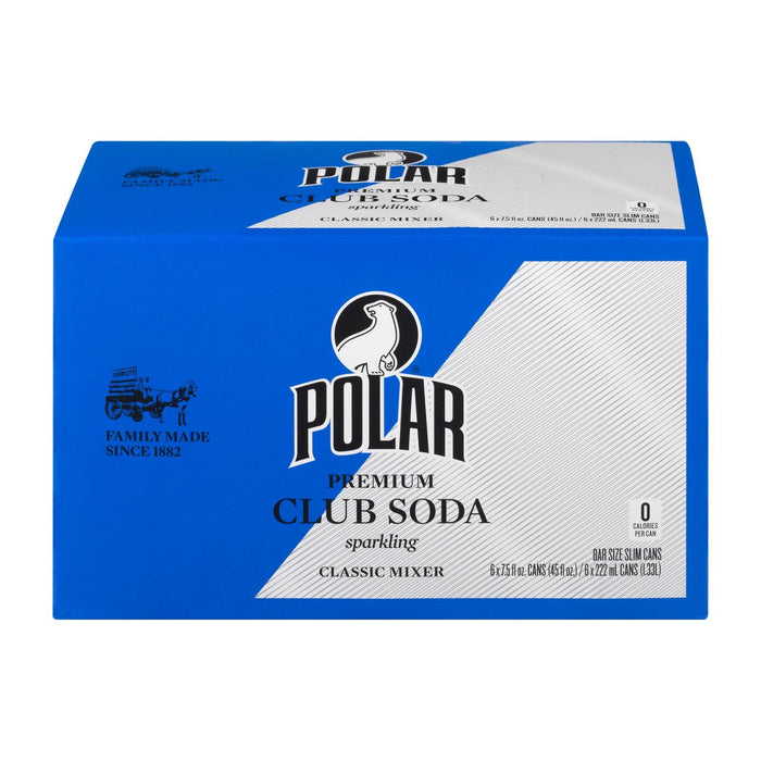 Polar Beverages Club Soda, 6-Pack (4-6.7 fl oz)