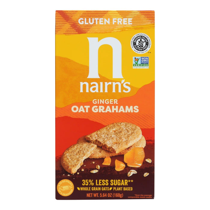 Nairn's Gluten Free Ginger Oat Graham Crackers, 6-Pack (5.64 Oz Each)