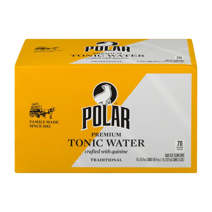 Polar Beverages Tonic Water, 6-Pack (4.67 Fl Oz/Can)