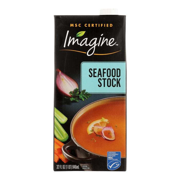 Imagine Foods Organic Stock Seafood Broth (Pack of Six - 32 Fl Oz)