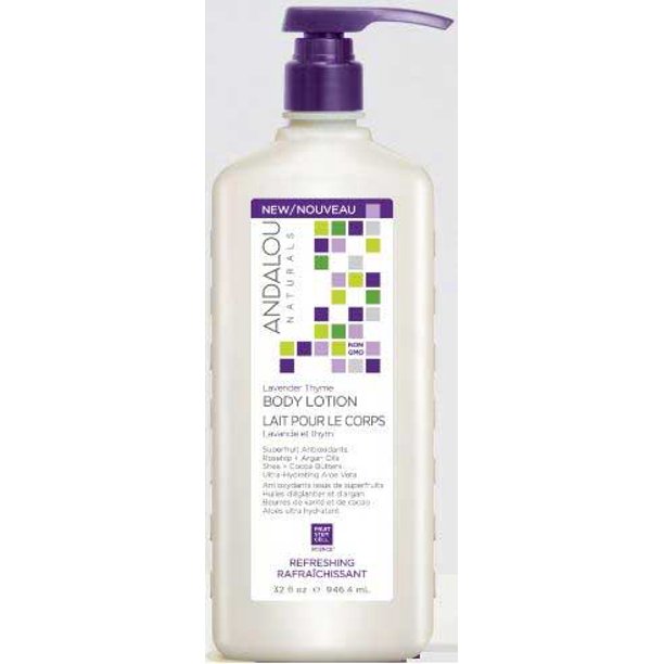 Andalou Naturals Lavender Thyme Refreshing Body Lotion Hydrating 32 Fl Oz