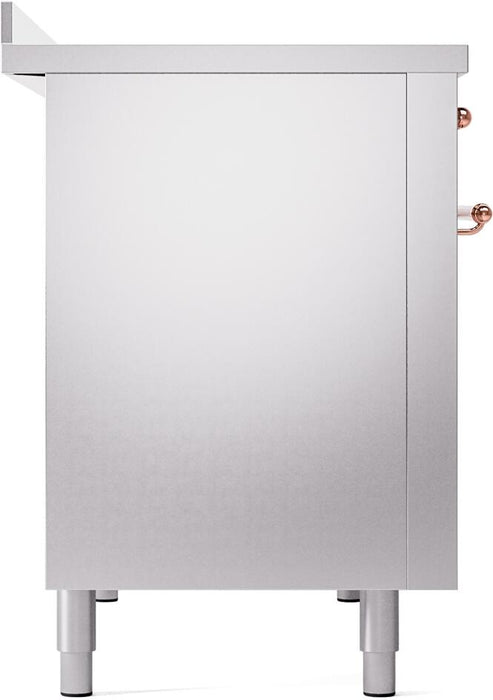 ILVE Nostalgie II 48" Electric Range, Stainless Steel, Copper Trim UPI486NMPSSP