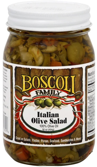 Boscoli Authentic Italian Olive Salad - Case of 6 - 15.5 Oz Jars