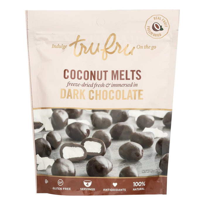 TruFru Dark Chocolate Coconut Melts (Pack of 6) - 4.2 Oz