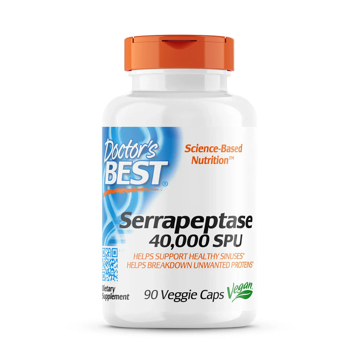 Doctor's Best Serrapeptase 90 Vegetable Capsules