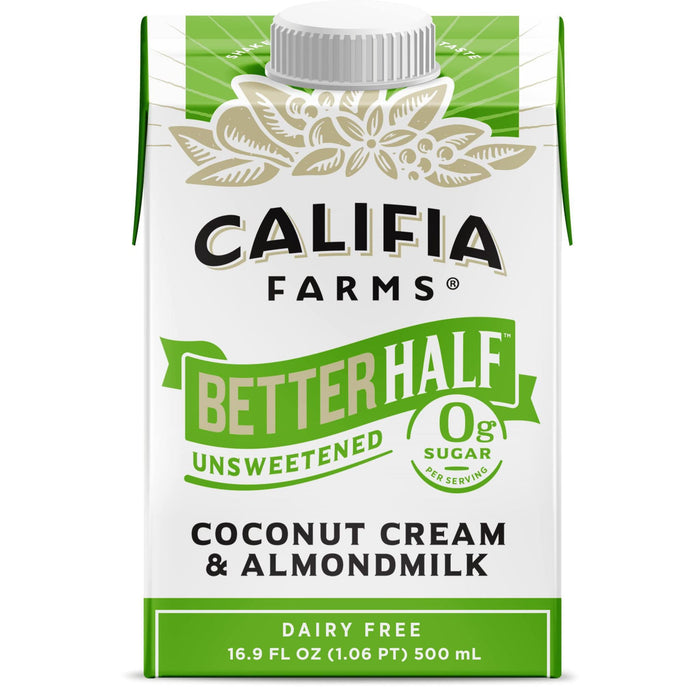 Califia Farms - 'Better Half' Unsweetened Coconut Cream & Almond Milk Dairy-Free Creamer (16.9OZ)