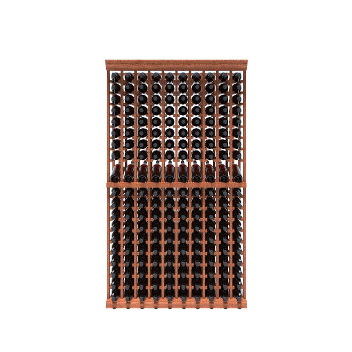 10 Column - 190 Bottle 6.5ft Wine Rack Kit with Display