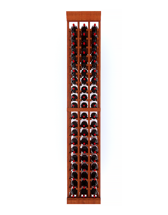 3 Column - 60 Bottle 6.5ft Wine Rack Kit