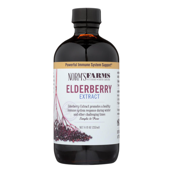 Norm's Farms Immune Support Elderberry Syrup, 8 Fl Oz - Cozy Farm