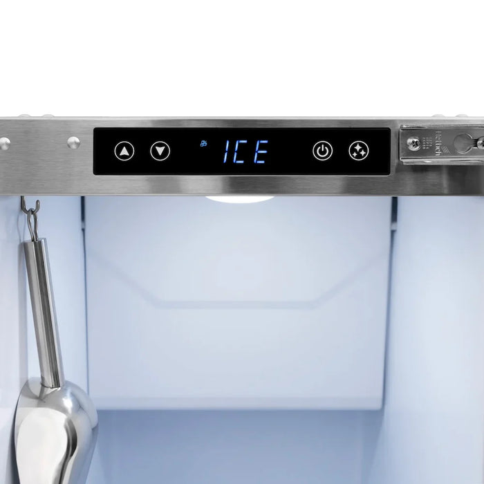 ZLINE 15" Touchstone Clear Cube Ice Maker Drain Pump Panel Ready Door ICCDP-15