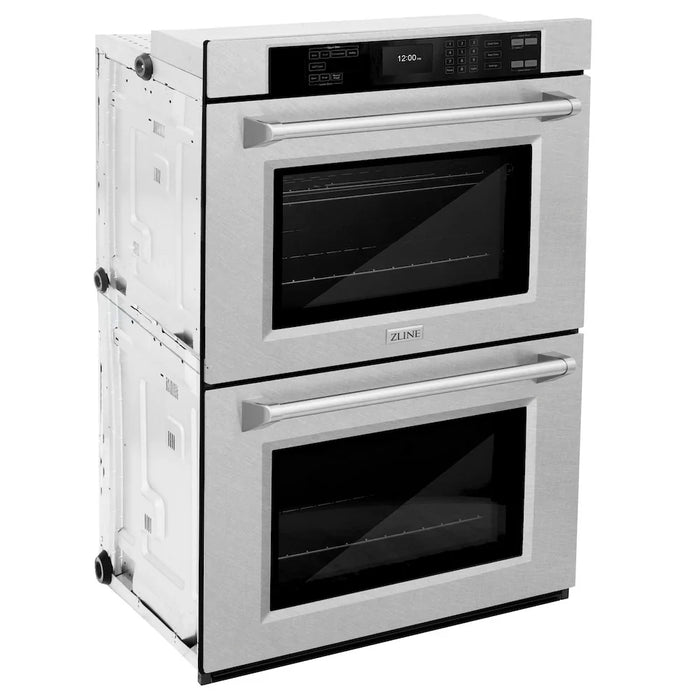 ZLINE 30"Professional True Convection Double Wall Oven, Air Fry, Self Clean, DuraSnow® Stainless Steel WADS-30