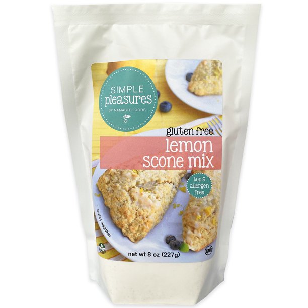 Namaste Foods Gluten Free Lemon Scones, 8 Oz - Pack of 6