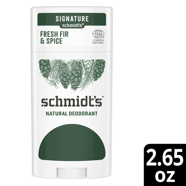 Schmidt's Deodorant, Fresh Fir & Spice Stick, 2.65 Oz