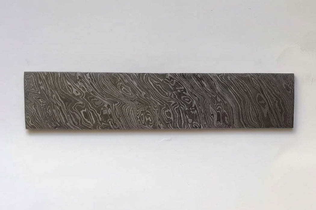 8 Inch Firestorm Pattern Damascus Steel Billet Bar Blank for Custom Knife Making