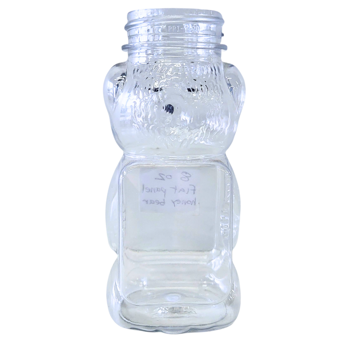 8 oz Plastic Flat Panel Honey Bears