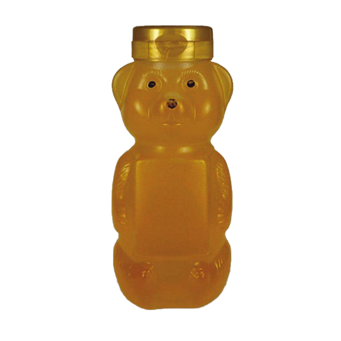 8 oz Plastic Flat Panel Honey Bears