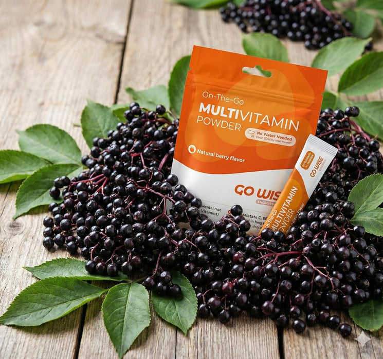 Vegan Multivitamin Powder Stick Packs - No Water Needed