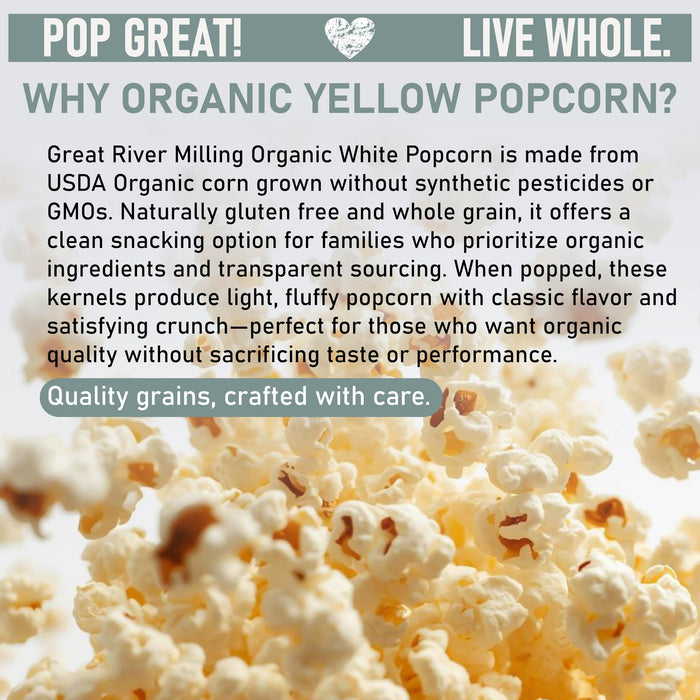 Organic White Popcorn Kernels