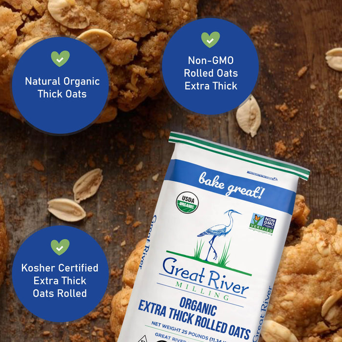 Organic Extra Thick Rolled Oats