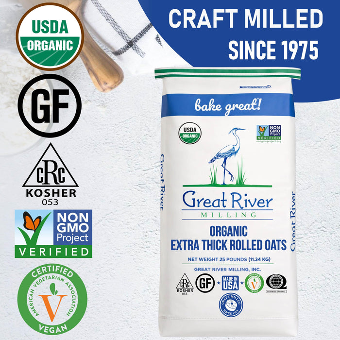 Organic Extra Thick Rolled Oats