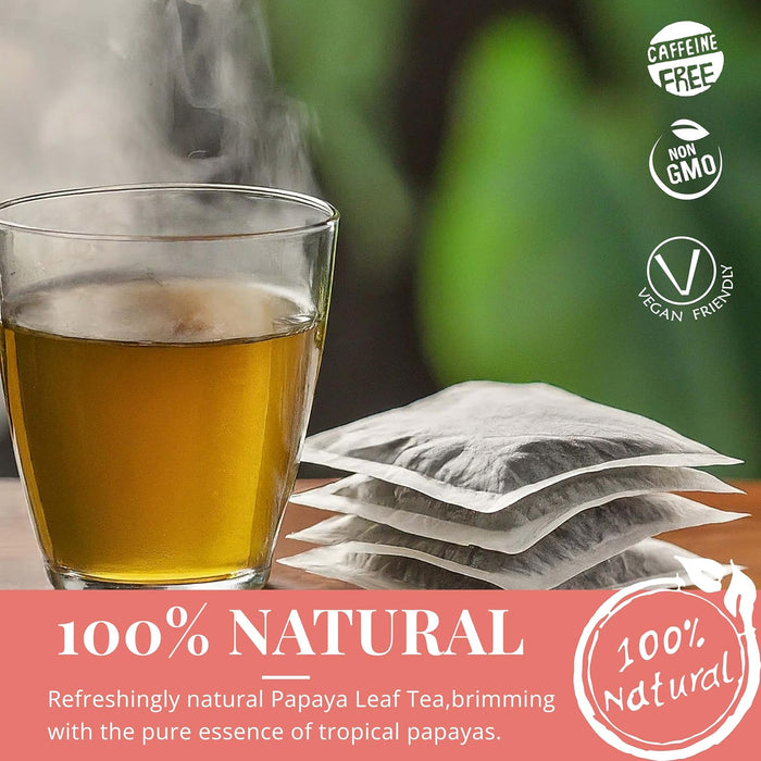 Akshit 75 Papaya Leaf Tea Bags – Caffeine-Free Herbal Support for Immunity & Digestion